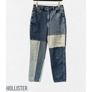 Vtg. Hollister Mom Block Patch Ultra High Rise Denim Jeans  Sz 7R